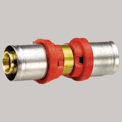 Raccordo diritto Doppio ridotto a pressare tiemme