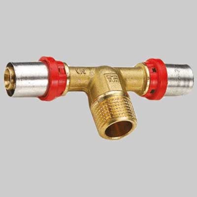 RACCORDO A TEE MASCHIO A PRESSARE TIEMME