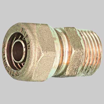 RACCORDO DIRITTO MASCHIO PER TUBO COBRA-PEX