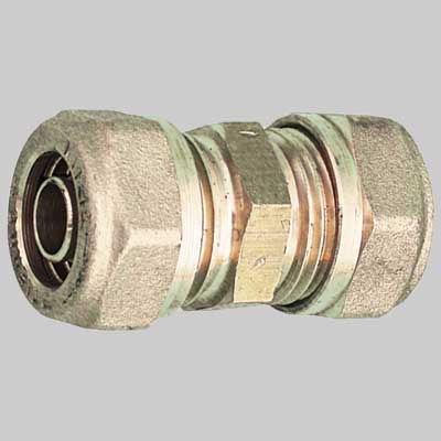 RACCORDO DIRITTO DOPPIO PER TUBO COBRA-PEX