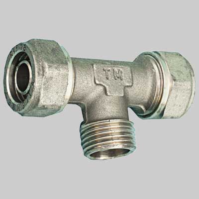 RACCORDO A TEE MASCHIO PER TUBO COBRA-PEX