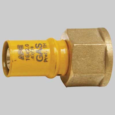 RACCORDO A PRESSARE DIRITTO FEMMINA PER GAS