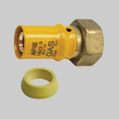 RACCORDO CON GIRELLO PER GAS SEDE PIANA (AP 685)