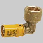 RACCORDI A PRESSARE CURVO FEMMINA PER GAS