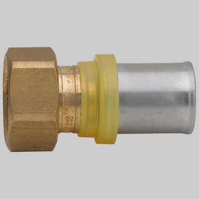 RACCORDO A PRESSARE DIRITTO DUE PEZZI SEDE PIANA PER GAS