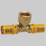 RACCORDO A PRESSARE A TEE FEMMINA PER GAS