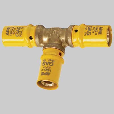 RACCORDO A PRESSARE A TEE UGUALE PER GAS