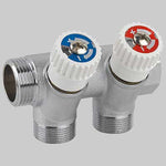 COLLETTORE INCLINATO CON RUBINETTI DI ARRESTO