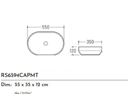 LAVABO CERAMICA RS6594BR