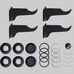 KIT PER RADIATORI COMPLETO DI MENSOLE BLACK COFFEE