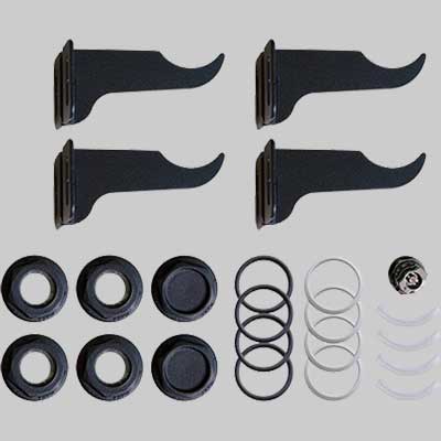 KIT PER RADIATORI COMPLETO DI MENSOLE BLACK COFFEE