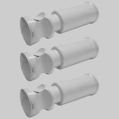 KIT DI FISSAGGIO PER SCALDASALVIETTA BIANCO CURVO