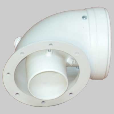 CURVA COASSIALE 90° PER TERMINALE