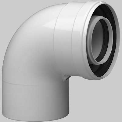 CURVA COASSIALE BAXI 90°