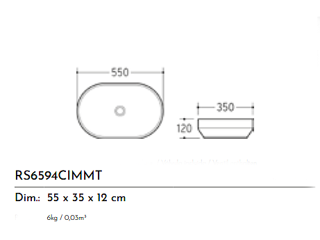 LAVABO CERAMICA RS6594BR
