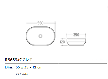 LAVABO CERAMICA RS6594BR
