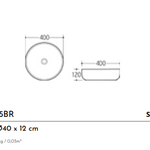 LAVABO CERAMICA RS6595BR