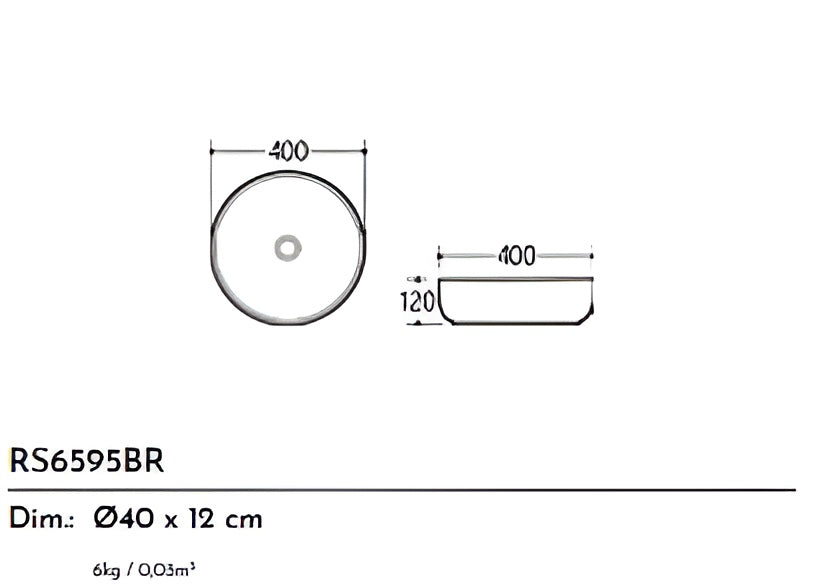 LAVABO CERAMICA RS6595BR