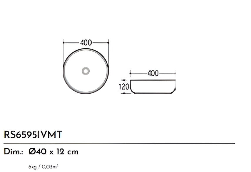 LAVABO CERAMICA RS6595BR