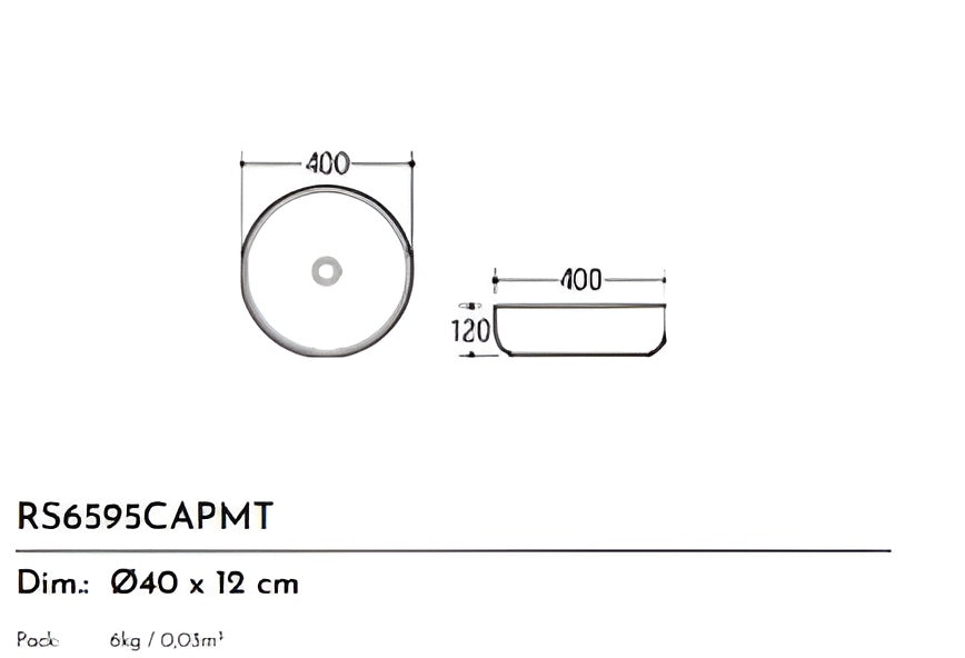 LAVABO CERAMICA RS6595BR