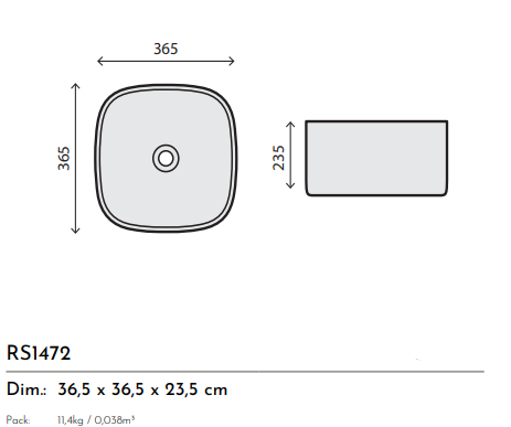 LAVABO CERAMICA BIANCO