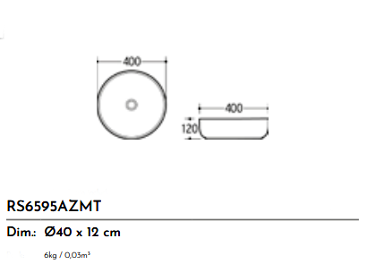 LAVABO CERAMICA RS6595BR