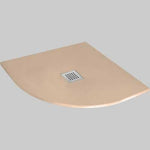 PIATTO DOCCIA SEMICIRCOLARE EFFETTO PIETRA SABBIA