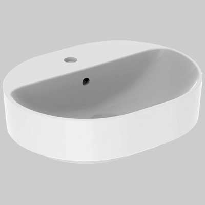 LAVABO DI APPOGGIO ELLITICO LAY ON CPR