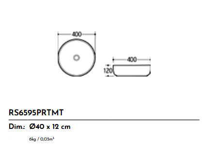 LAVABO CERAMICA RS6595BR