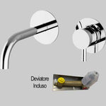 BATTERIA LAVABO INCASSO A PARETE JABIL 25