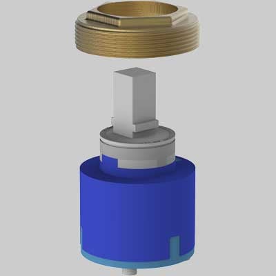 CARTUCCIA TEOREMA SENZA DISTRIBUTORE Ø 40