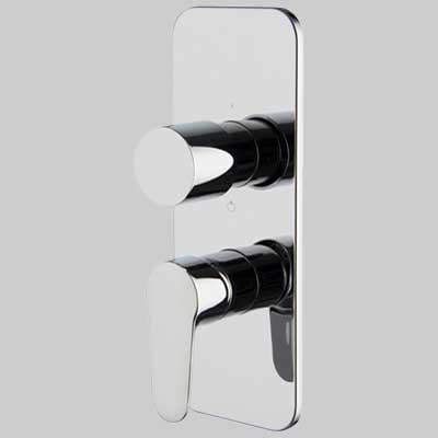 MONOCOMANDO DOCCIA INCASSO CON DEVIATORE 2-3 USCITE SERIE 22