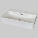 LAVABO APPOGGIO IN CERAMICA RETTANGOLARE 60 C/FORO