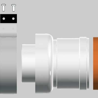 ADATTATORE SCARICO SDOPPIATO