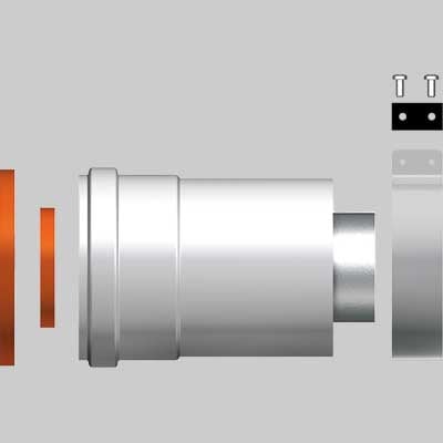 KIT PARTENZA VERTICALE COASSAILE PER SCALDINO
