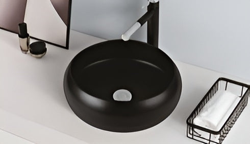 LAVABO CERAMICA RS78345BLK NERO