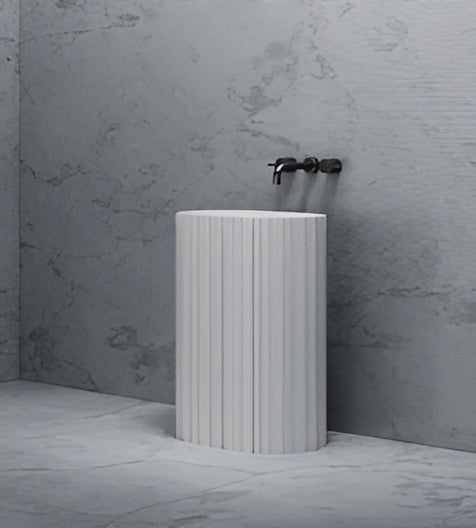 LAVABO CON PIEDISTALLO ORGANIC