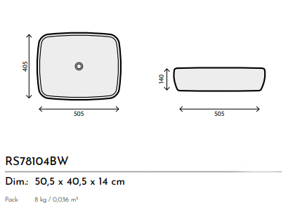 LAVABO CERAMICA BLACK and WHITE