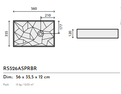 LAVABO CERAMICA BLACK and WHITE