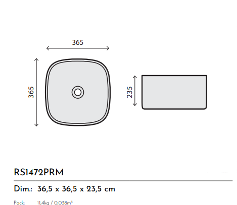 LAVABO CERAMICA NERO