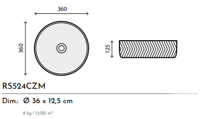 LAVABO CERAMICA RS78575CZ