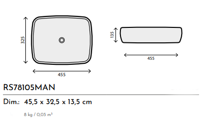 LAVABO CERAMICA RS78575CZ