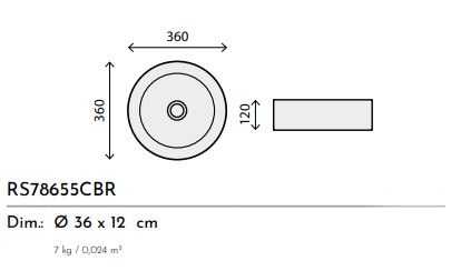 LAVABO CERAMICA RS78575CZ