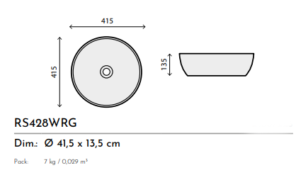 LAVABO CERAMICA RS78575CZ