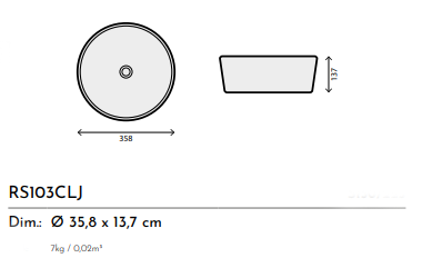 LAVABO CERAMICA ORO RS103CLJ