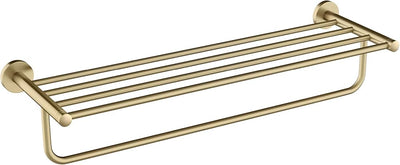 PORTA ASCIUGAMANI ORO CON RIPIANO