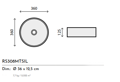 LAVABO CERAMICA ARGENTO