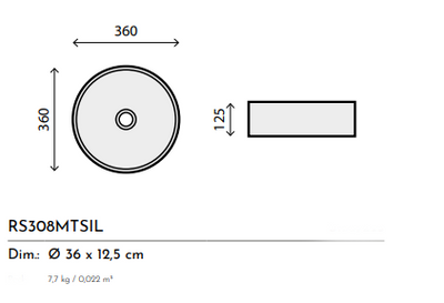 LAVABO CERAMICA ARGENTO