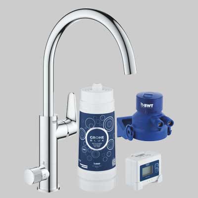 KIT STARTER MISCELATORE CON SISTEMA DI FILTRAZIONE BLUE PURE BAUCURVE