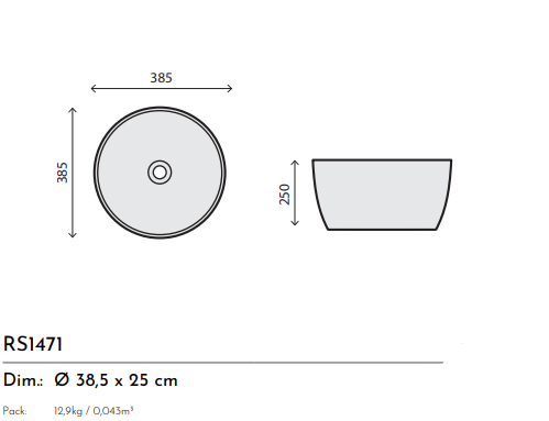 LAVABO CERAMICA BIANCO